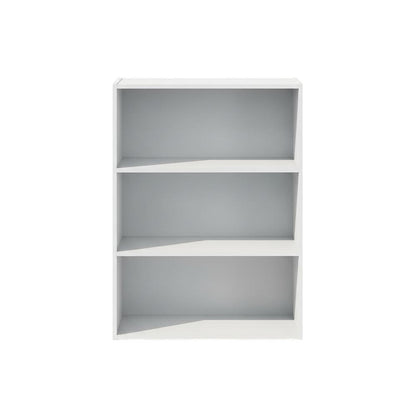 Wooden bookcase with open shelving for versatile storage and display