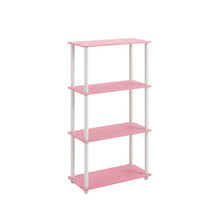 Wooden Bookcase with Open Shelving for Living Room Storage