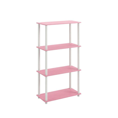 Wooden Bookcase with Open Shelving for Living Room Storage