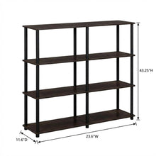 Wood bookcase in finish with a sleek, modern design for versatile storage