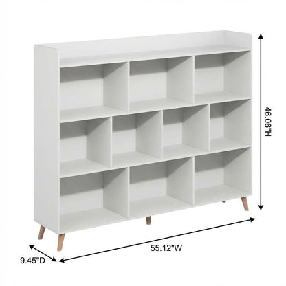 Bookshelf with Engineered Wood Finish for Home Office and Living Room