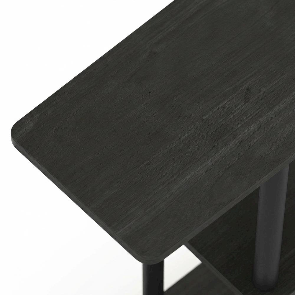 Espresso, C-Shape Side Table, Quality Build, Durable Wood Frame