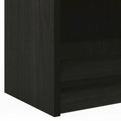 Three-Tier Open Shelf Bookcase in Espresso Finish for Storage and Display