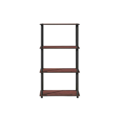 Wood bookcase in finish with a sleek, modern design for versatile storage