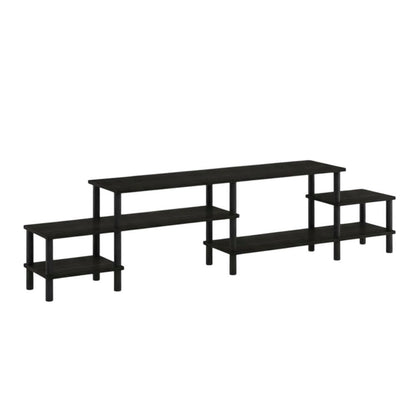 Espresso Wooden Entertainment Center for TVs up to 80 Inches with Ample Storage