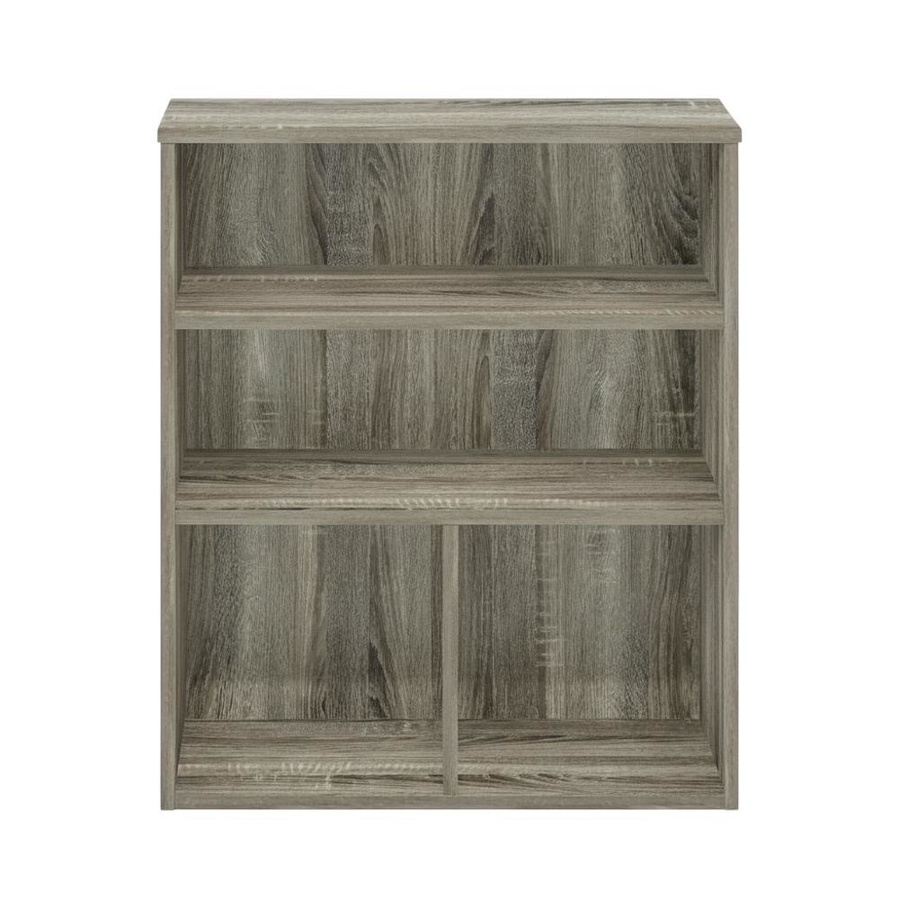 Wooden Bookcase in Warm Brown Finish for Elegant Home Storage