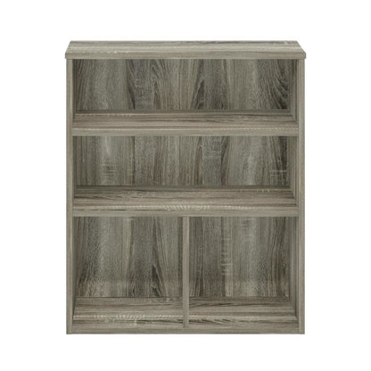 Wooden Bookcase in Warm Brown Finish for Elegant Home Storage