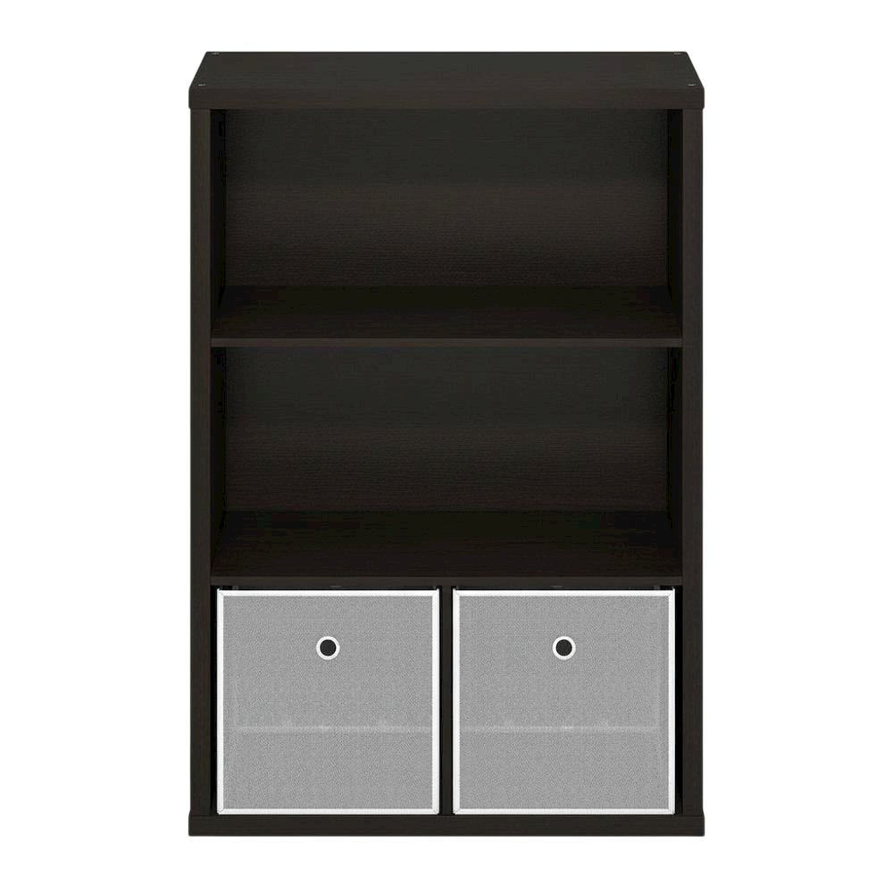 Wooden bookcase with sleek design, sturdy construction, ideal for home or office