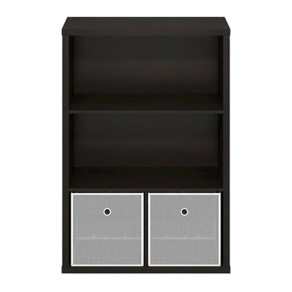 Wooden bookcase with sleek design, sturdy construction, ideal for home or office