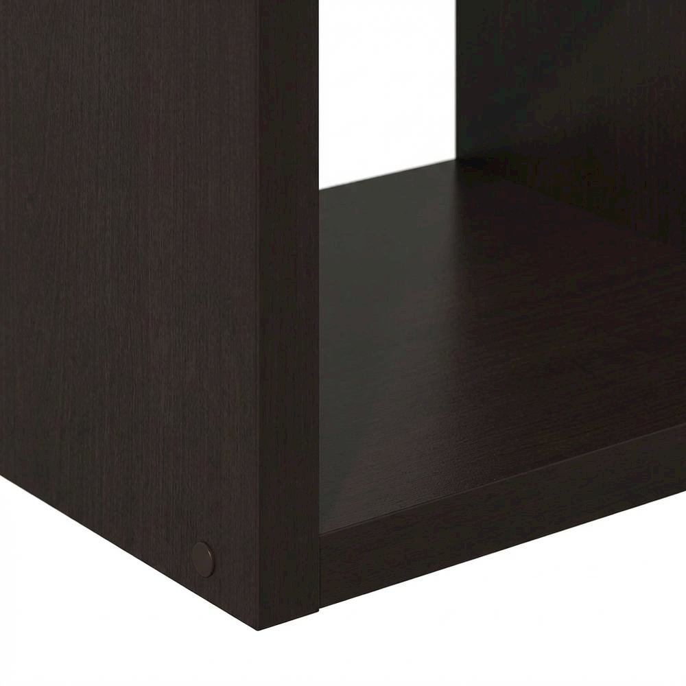 Wooden bookcase with open shelving and sturdy construction