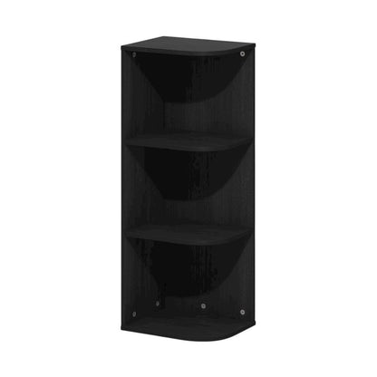 Blackwood 3-Tier Corner Bookcase with Open Shelves for Space Efficiency