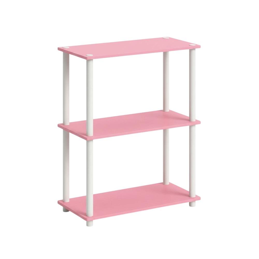 Wooden bookcase with open storage shelves for modern home decor