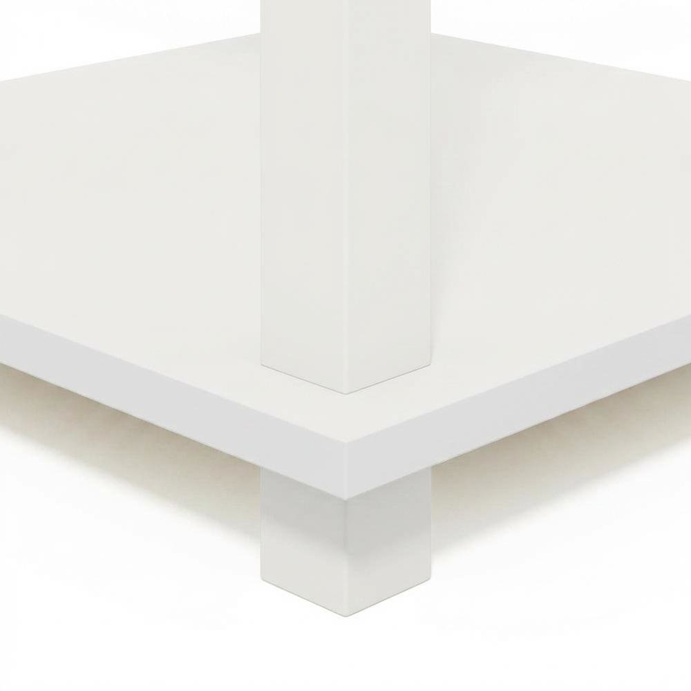 White nightstand set with sleek contemporary style and versatile design