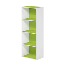 Open Shelf Bookcase with Wooden Construction for Storage
