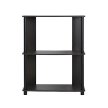Walnut Bookcase with Spacious Shelving for Living Room and Office