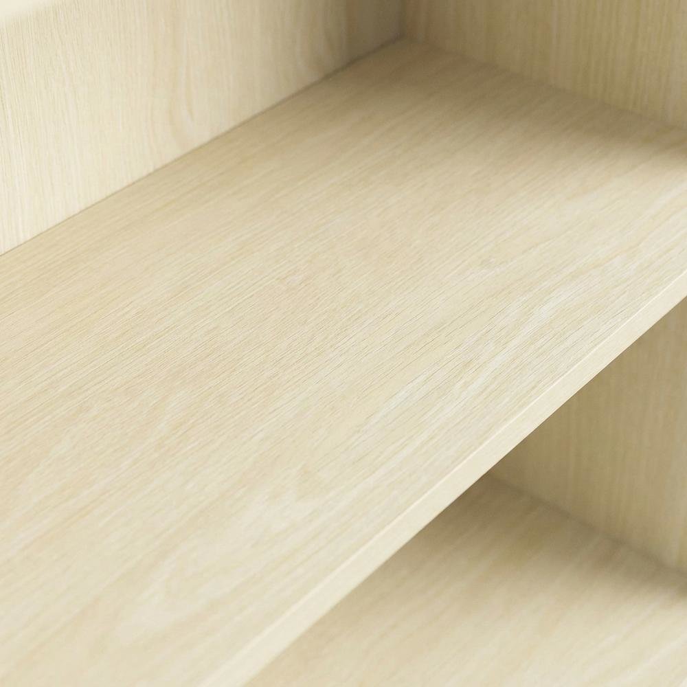 Wood Bookcase with Open Shelving for Storage and Display