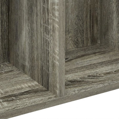 Wooden Bookcase in Warm Brown Finish for Elegant Home Storage