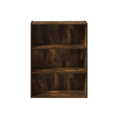 Amber Pine 3-Tier Open Shelf Bookcase with Sturdy Wood Construction