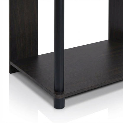 Walnut Bookcase with Spacious Shelving for Living Room and Office