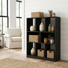 Wooden bookcase with simple design for versatile storage
