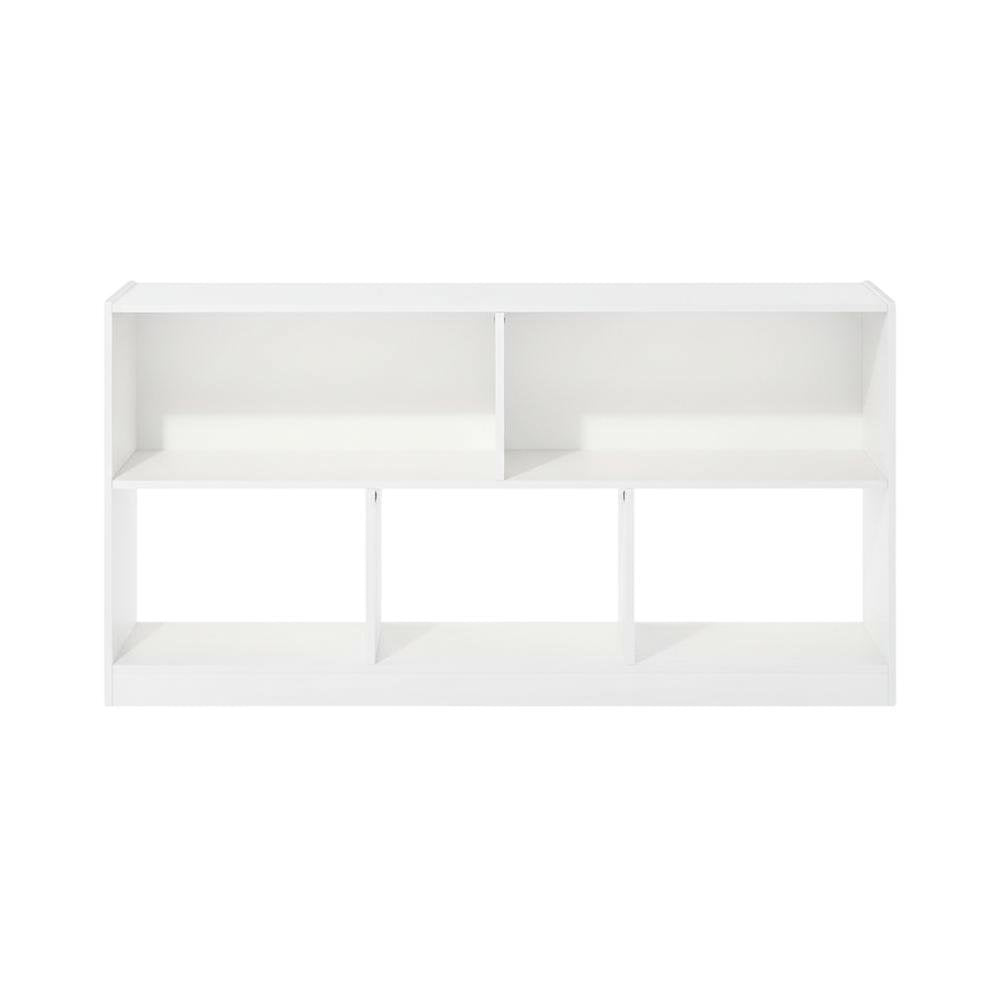Wooden bookcase with clean design for versatile storage