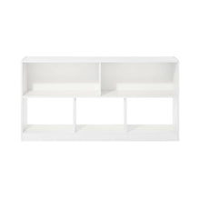 Wooden bookcase with clean design for versatile storage