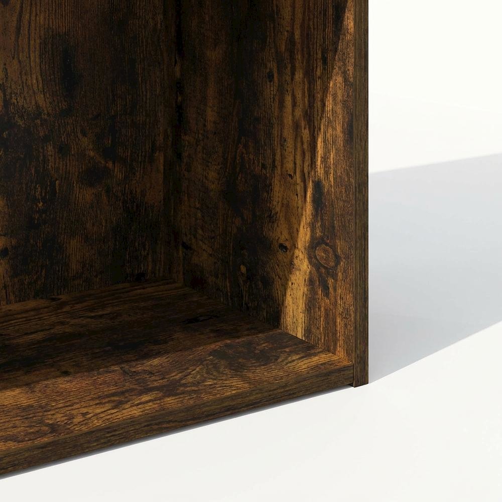 Amber Pine 3-Tier Open Shelf Bookcase with Sturdy Wood Construction