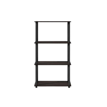 Wooden Bookcase with Open Shelving for Spacious Storage