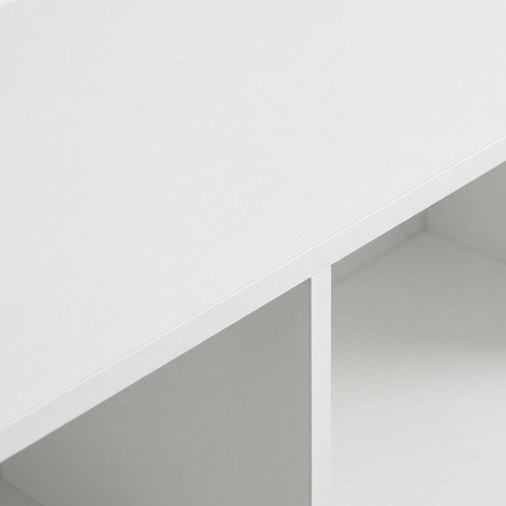 Wooden bookcase with clean design for versatile storage