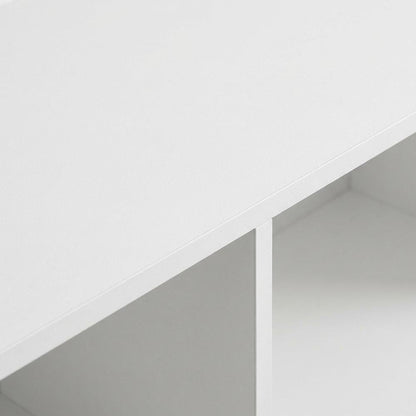 Wooden bookcase with clean design for versatile storage