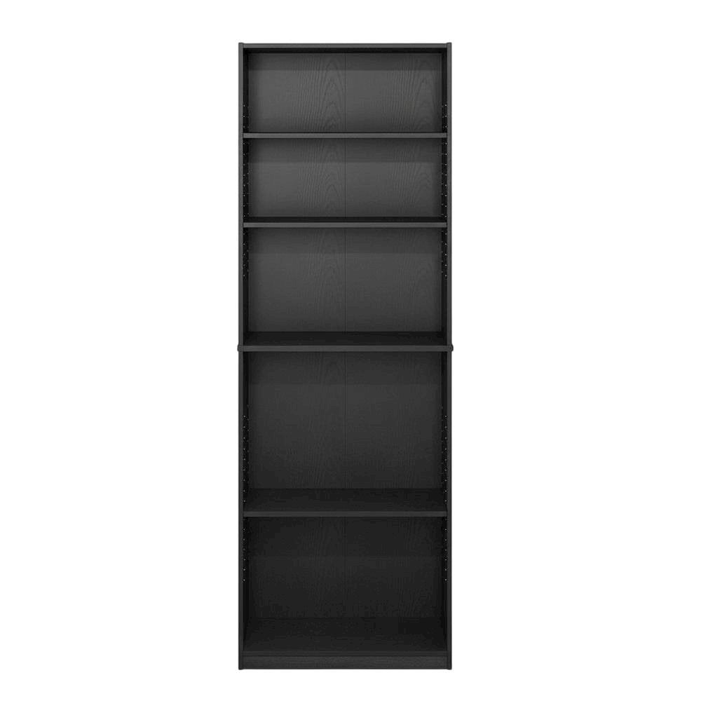 Bookcase with Wooden Finish and Open Shelving for Home Storage