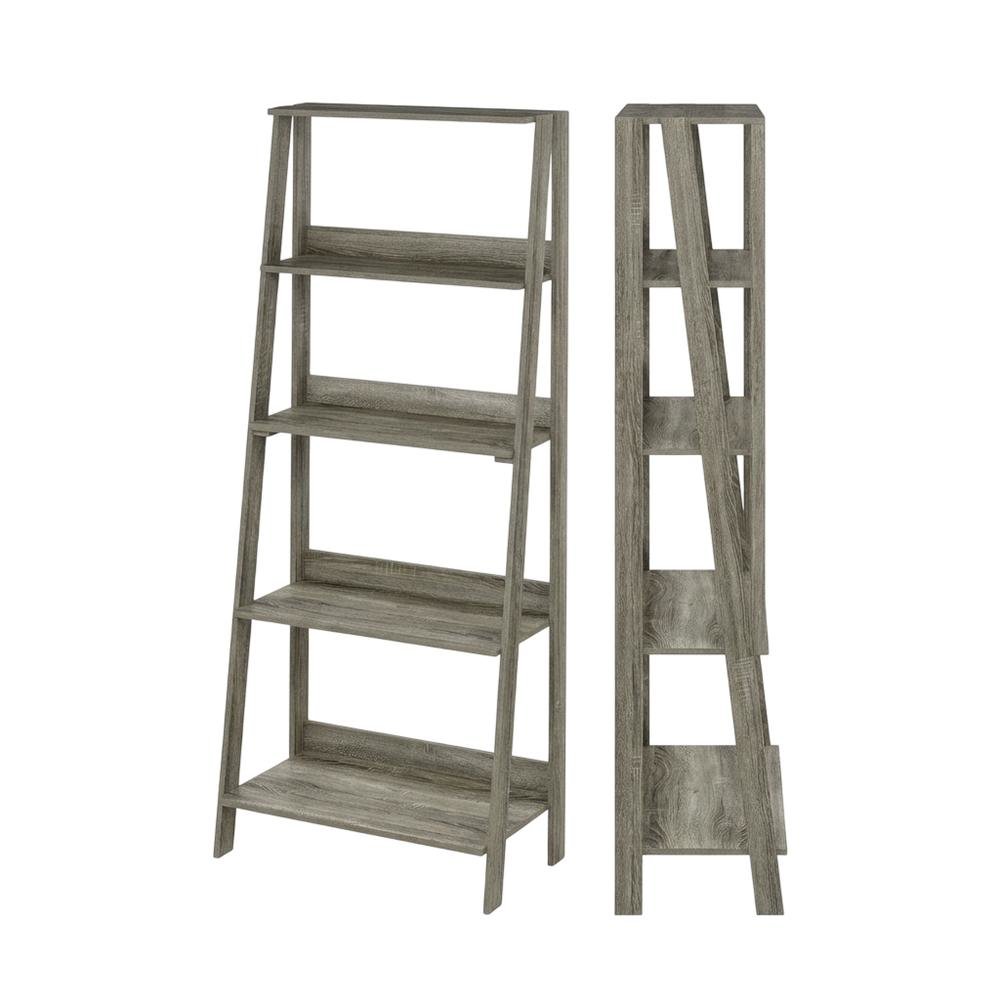 Contemporary Engineered Wood Bookcase with Stable Shelves