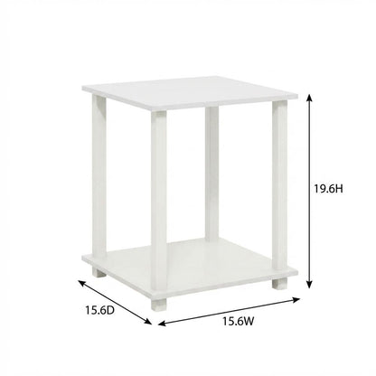 White nightstand set with sleek contemporary style and versatile design