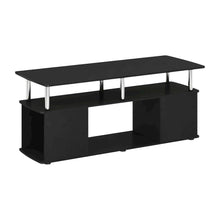 Americano Coffee Table with Stainless Steel Tubes and Utility Design