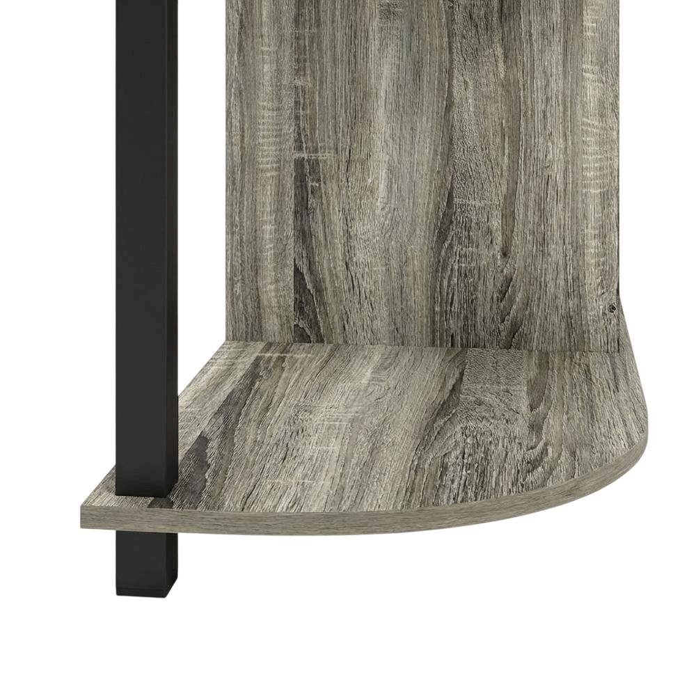 Gray entertainment center stand, fireplace insert, TV up to 55 inches, solid