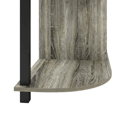 Gray entertainment center stand, fireplace insert, TV up to 55 inches, solid