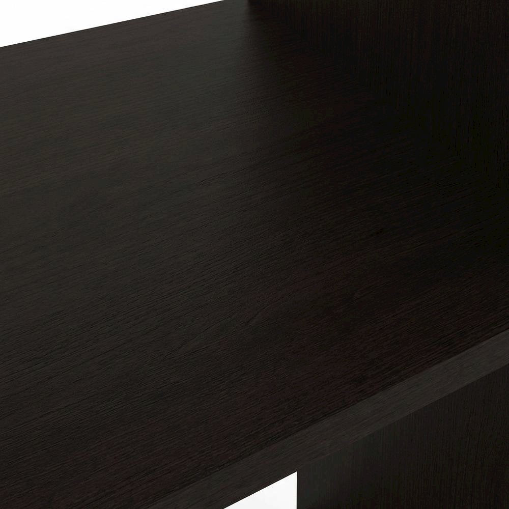 Wooden bookcase with modern design for living room storage