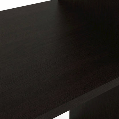 Wooden bookcase with modern design for living room storage