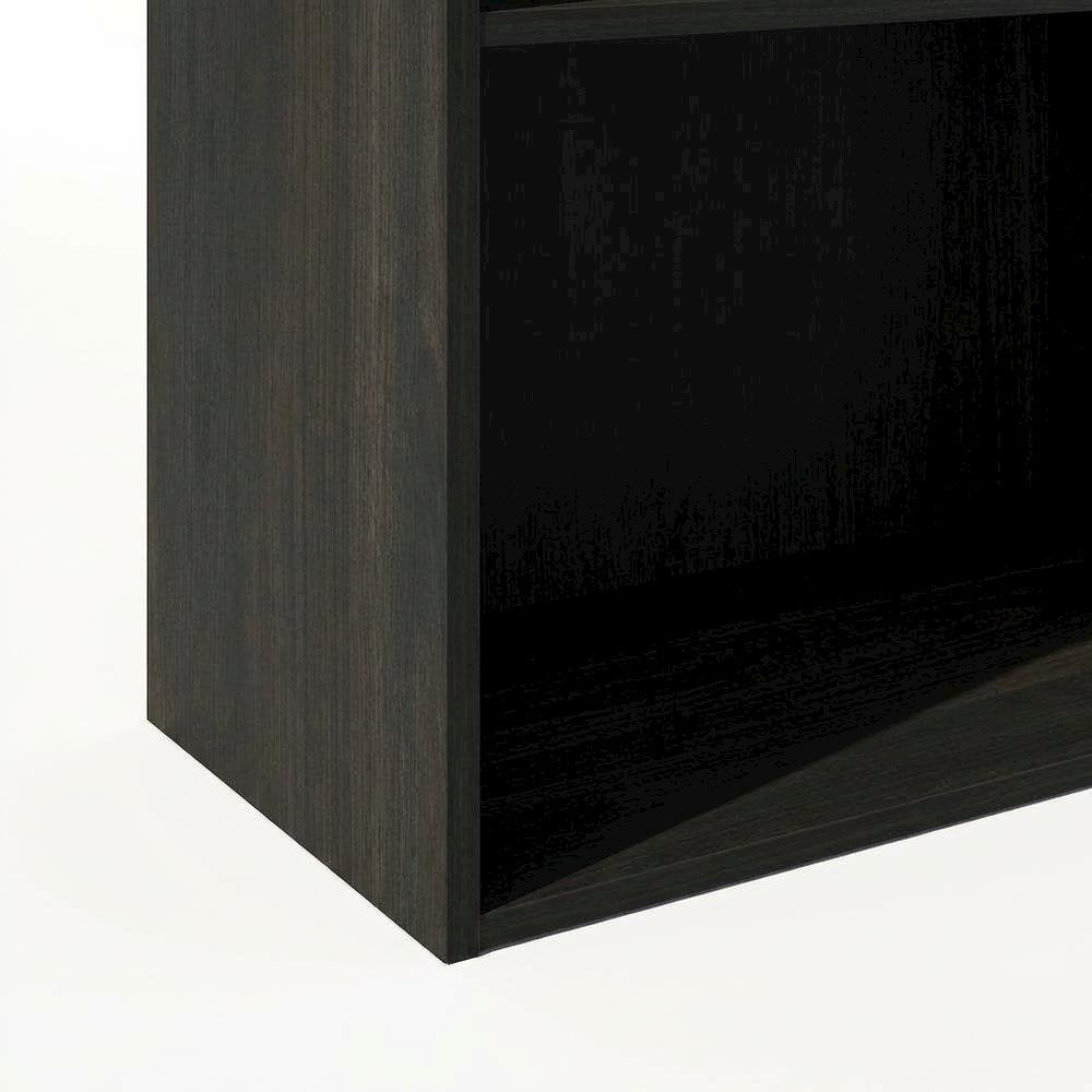 Wooden bookcase with sturdy structure and elegant finish
