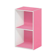 Wooden bookcase with open shelving for home storage
