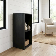 Black Wooden Bookcase with Compact Design and Sturdy Construction