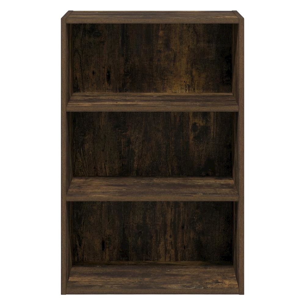 Wooden bookcase with simple design and sturdy structure