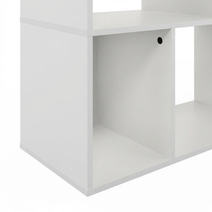 Wooden Bookcase with Open Shelves for Home Storage