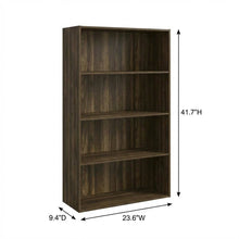 Wooden bookcase with minimalist design, sturdy construction, and ample storage