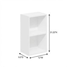Wooden bookcase with ample storage, modern design, sturdy construction