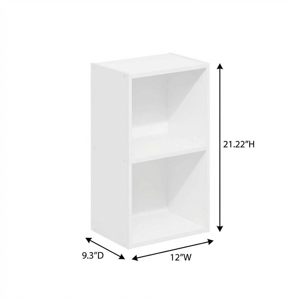 Wooden bookcase with ample storage, modern design, sturdy construction
