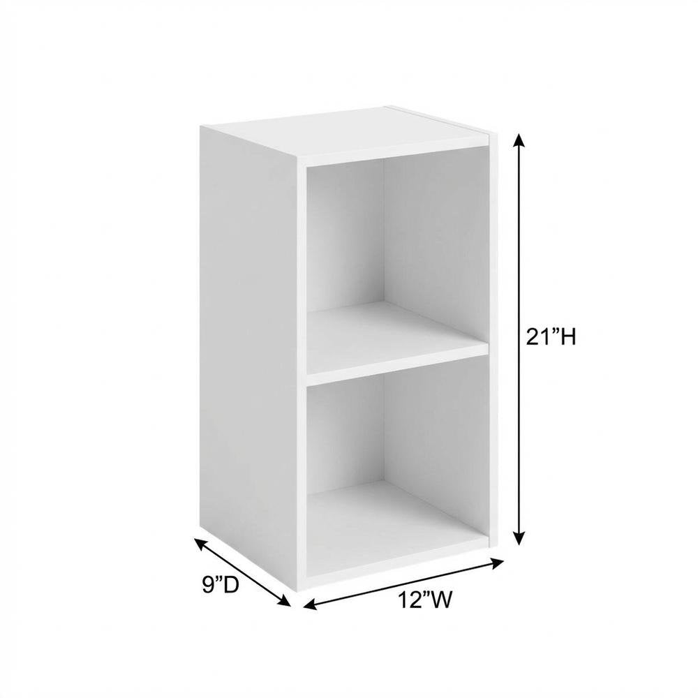 Wooden 2-Tier Open Shelf Closet Organizer for Multi-Purpose Storage
