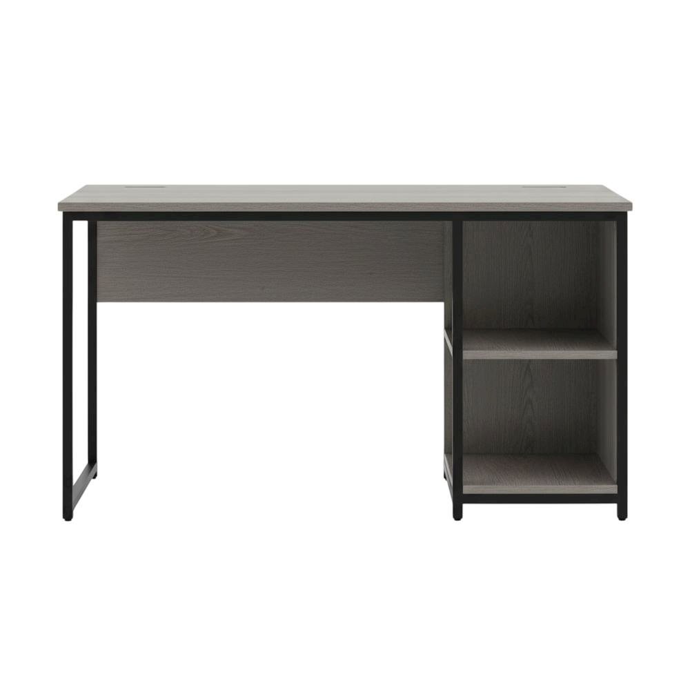 Grey Study Desk With Spacious Work Surface And Sturdy Construction