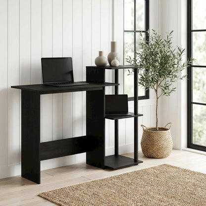 Black Americano Computer Desk With Modern Workspace Design