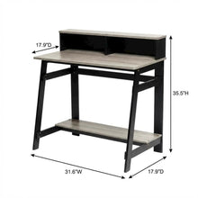 Black A Frame Computer Desk with Modern Style and Spacious Surface